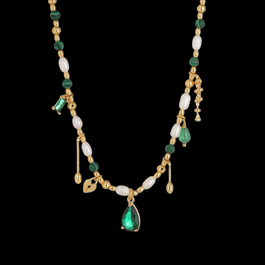 Vintage Emerald Muse Necklace