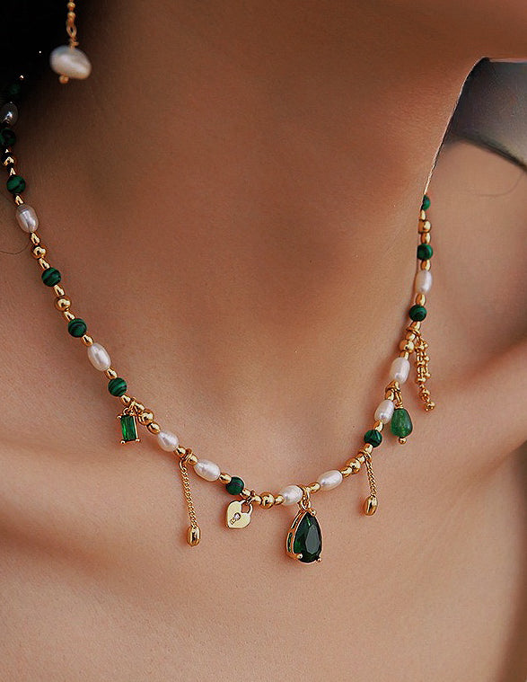 Vintage Emerald Muse Necklace