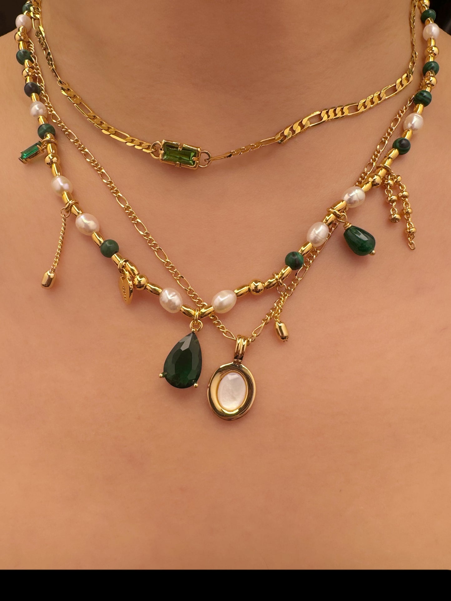 Vintage Emerald Muse Necklace