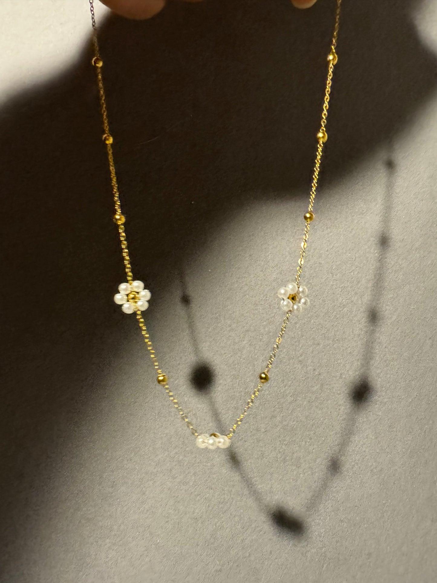 18K Gold Plated Flower Choker