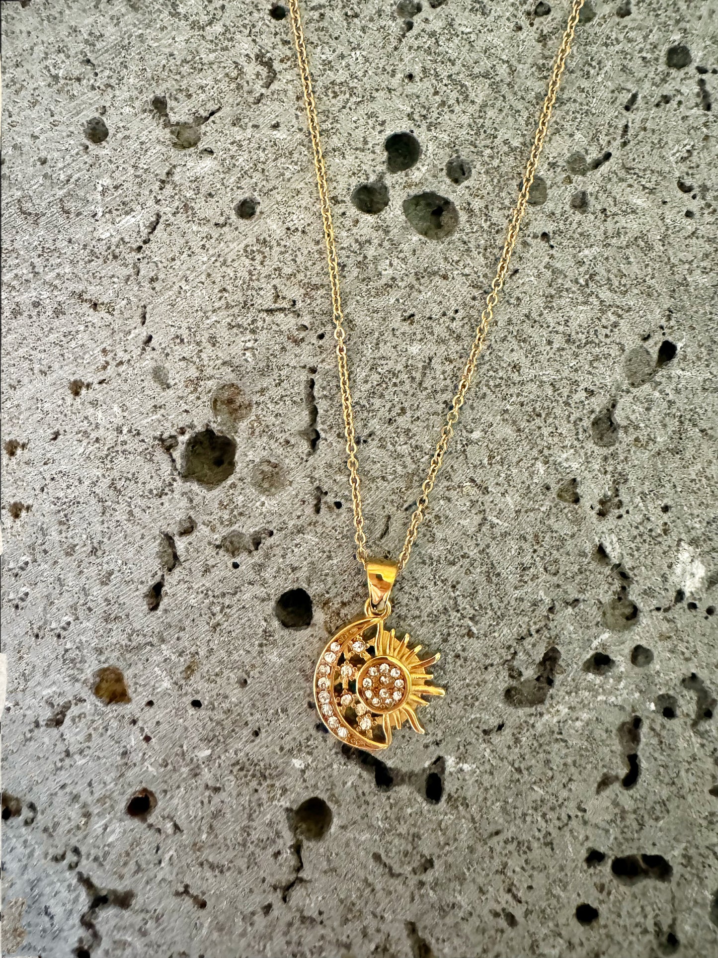 18K Real Gold Plated Celestial Necklace