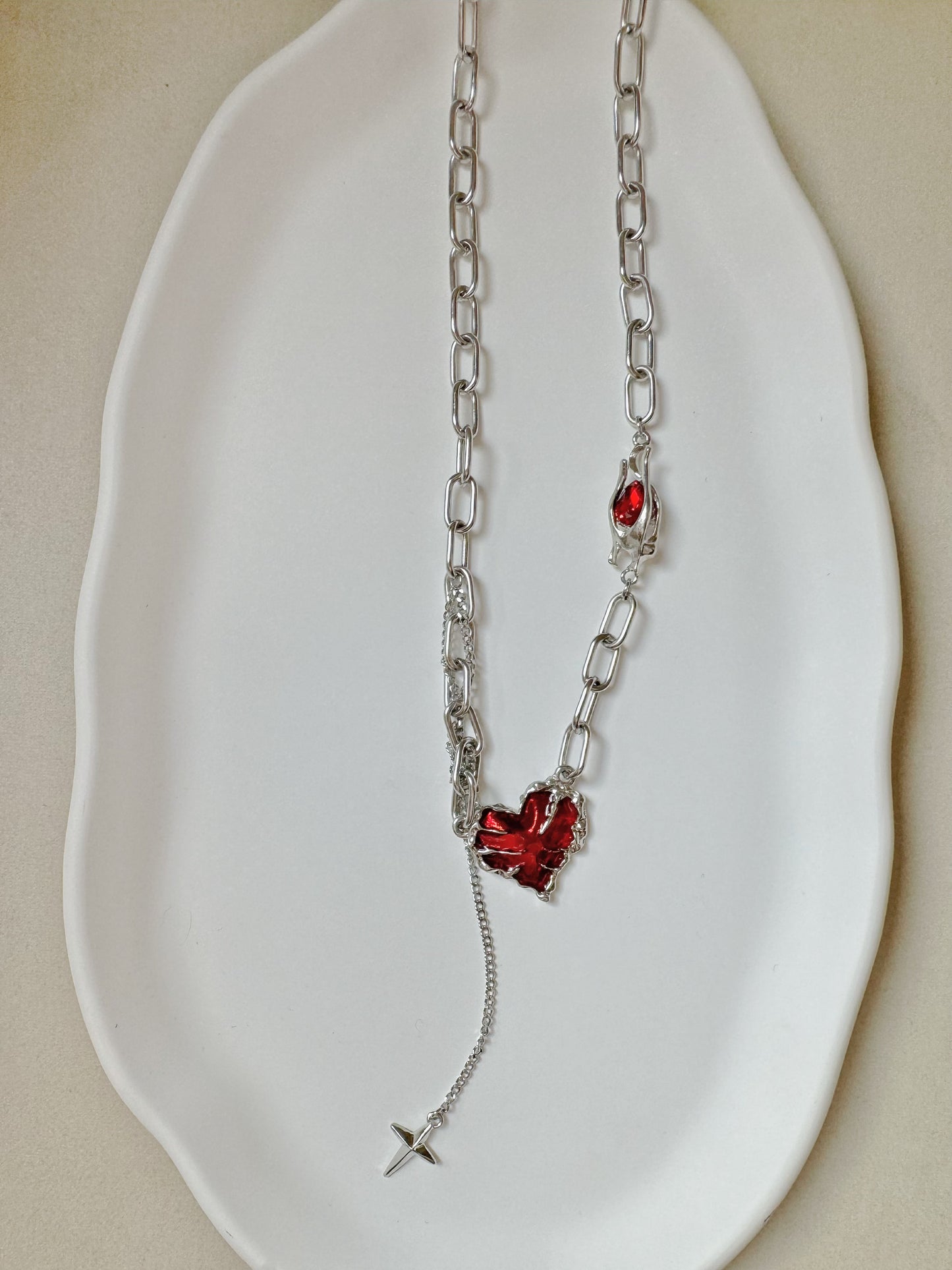 Crimson Rose Of Passion Necklace