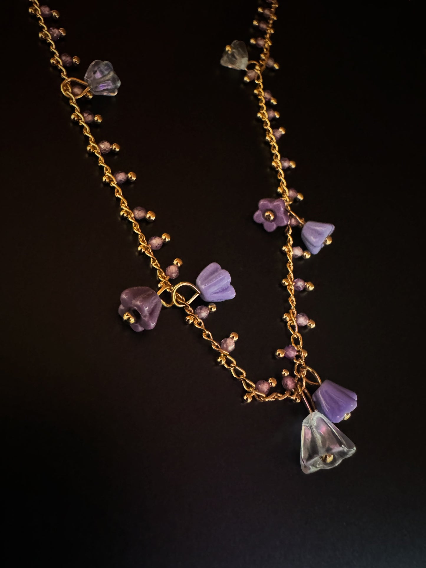 Purple Flower Necklace