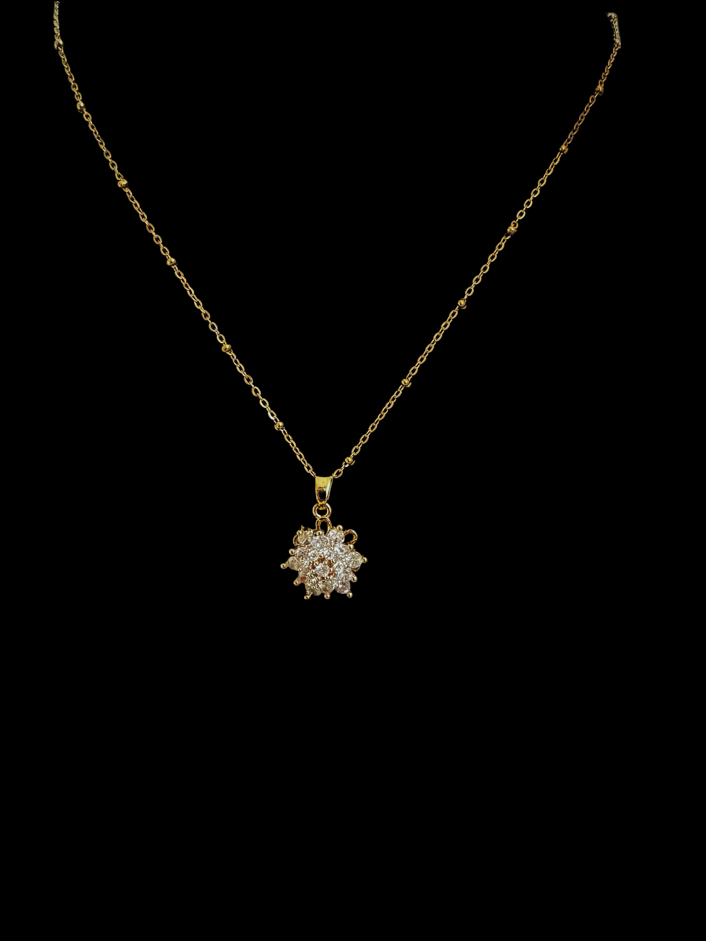 Snowflake Rotatable Diamond Pendant