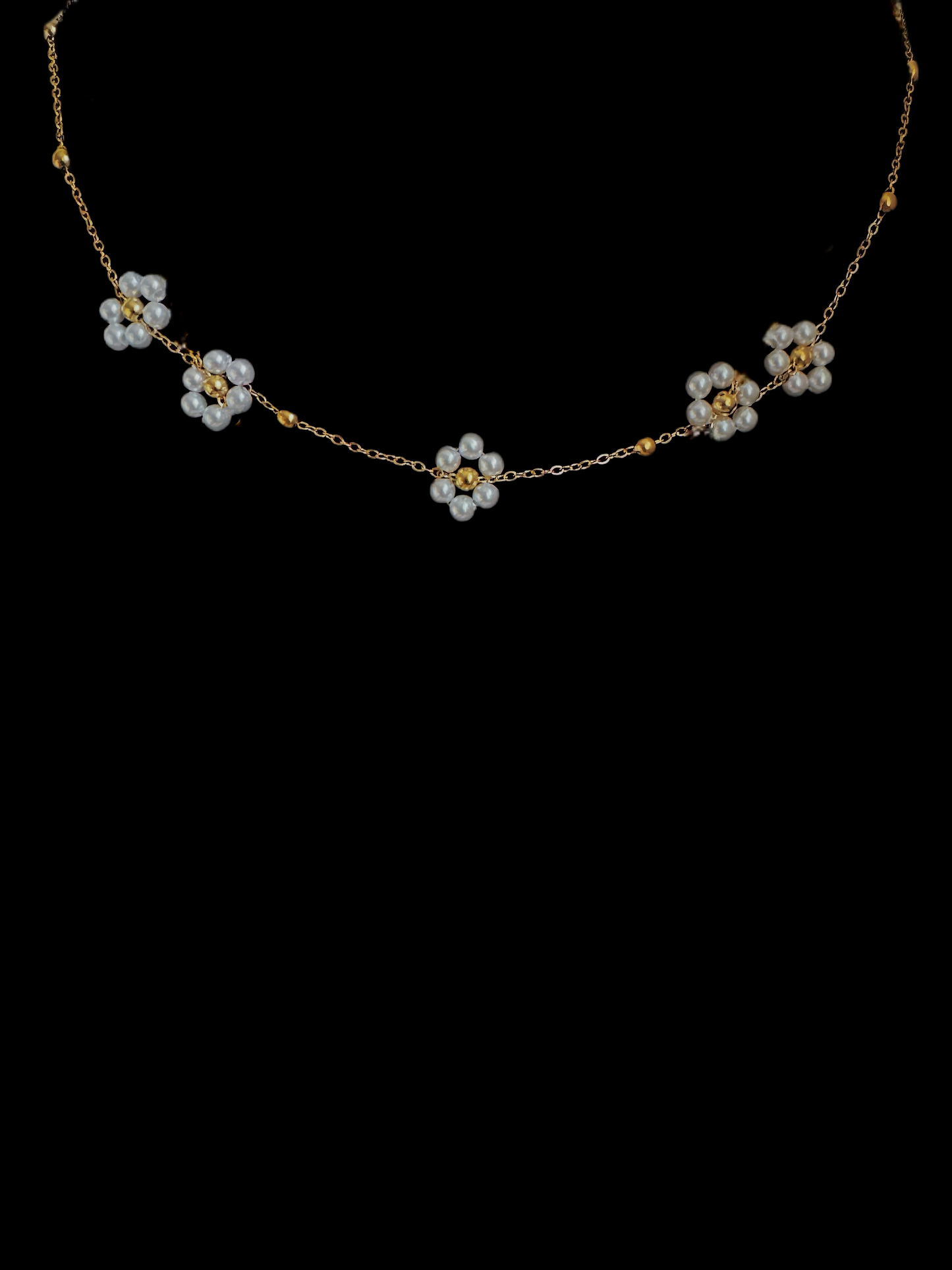 18K Gold Plated Flower Choker