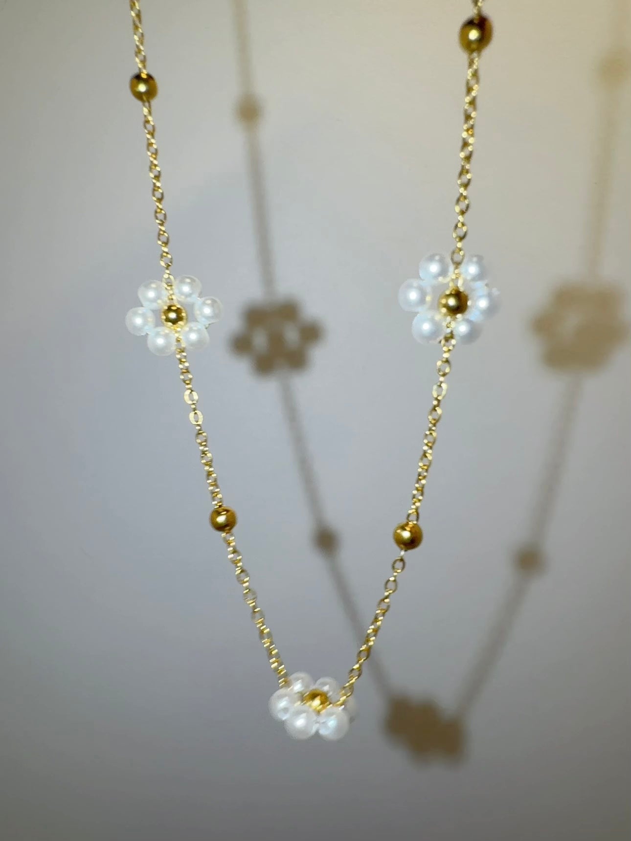 18K Real Gold Plated Daisy Dreams Floral Necklace Set