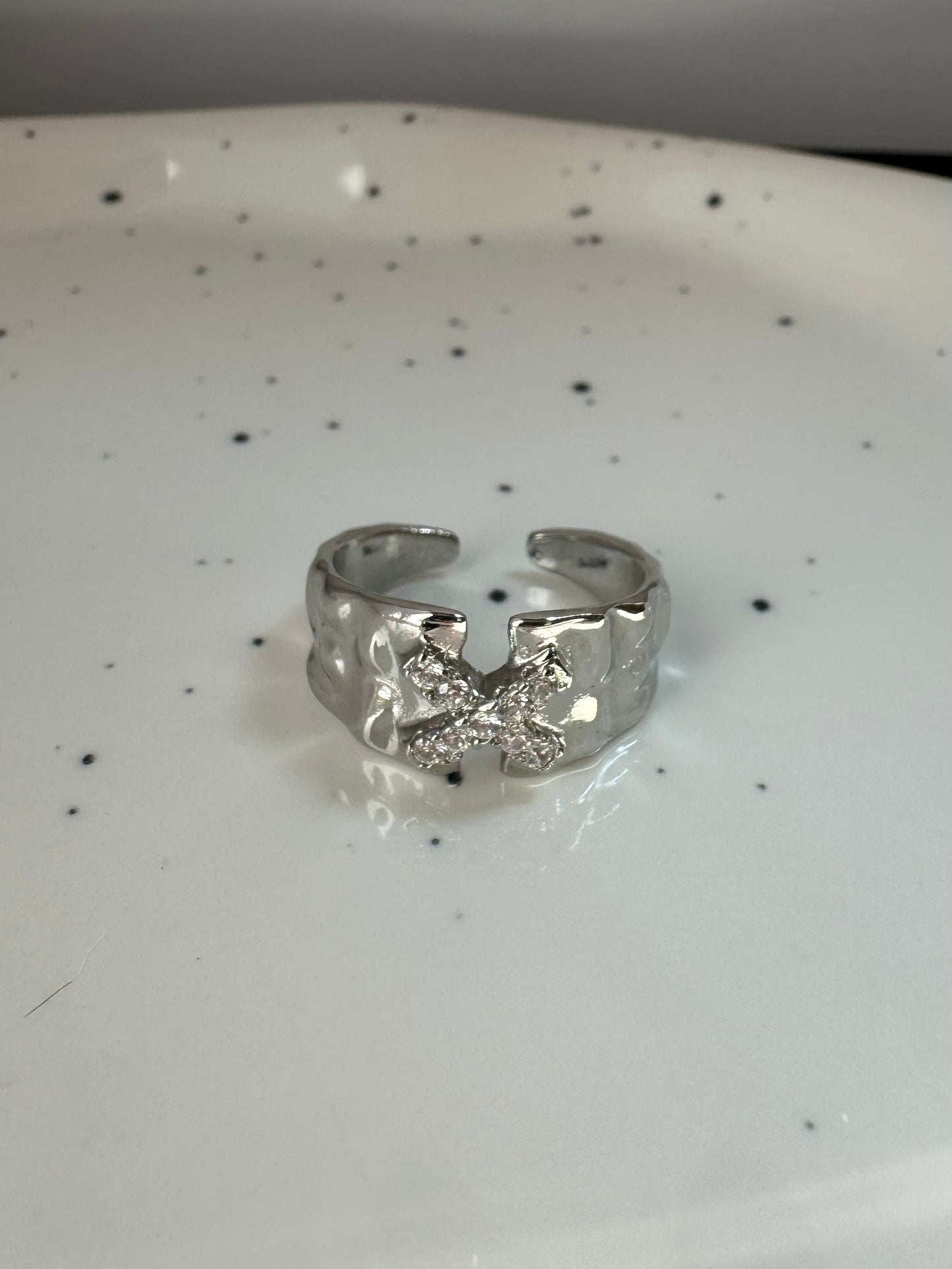 Diamond Cross Ring